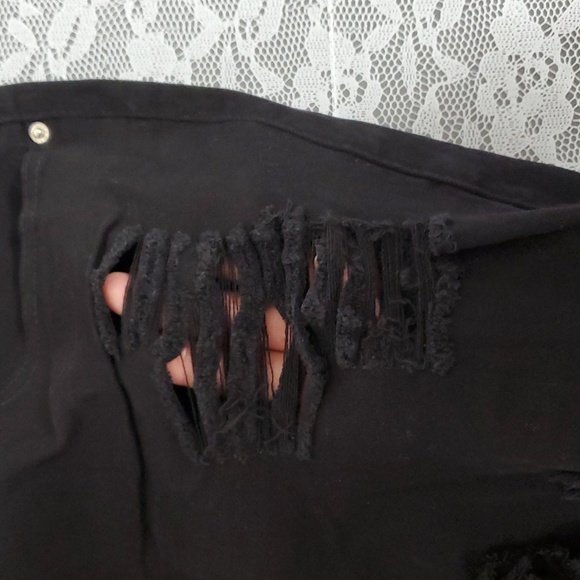 Ripped Black Shorts - Picture 10 of 12